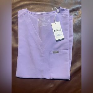 Figs Scrubs Top - Lavender Dew - Size Women’s Medium - NWT - Catarina One Pocket